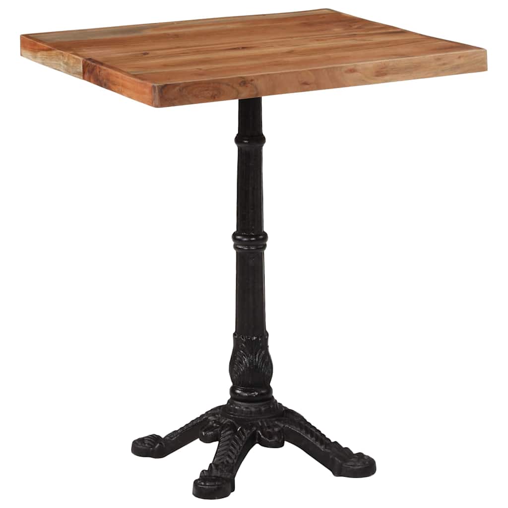 Table de bistro 60x60x76 cm Bois d'acacia massif - XIOS