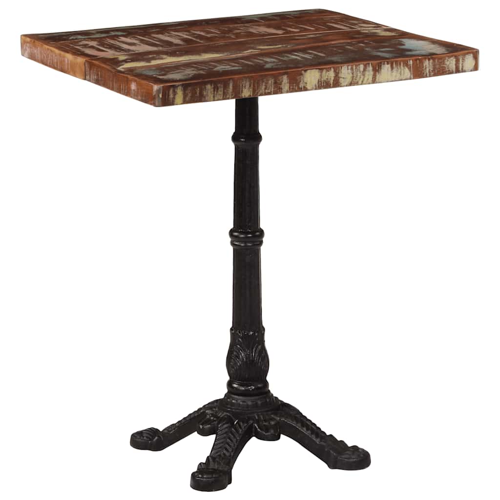 Table de bistro 60x60x76 cm Bois massif de récupération - XIOS