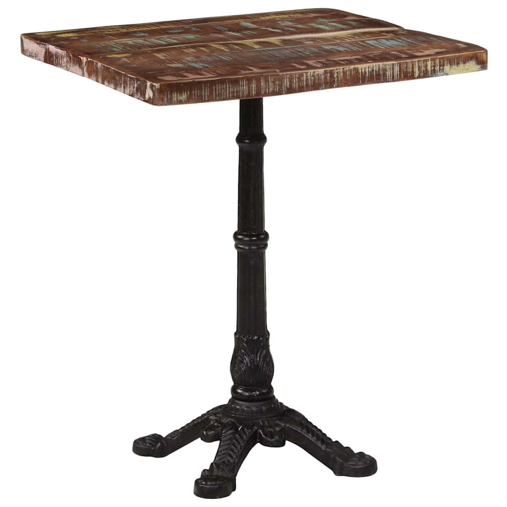 Table de bistro 60x60x76 cm Bois massif de récupération - XIOS