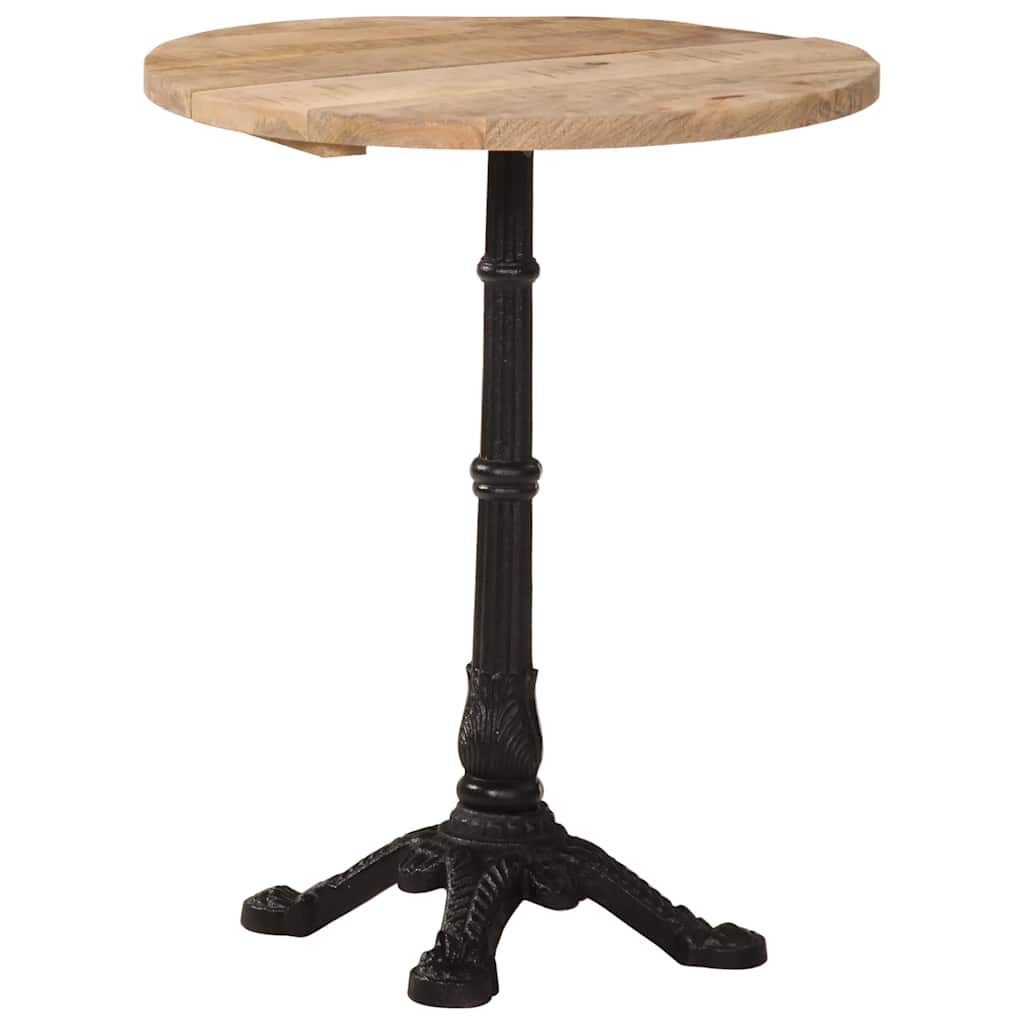Table de bistro Ø60x76 cm Bois de manguier brut - XIOS