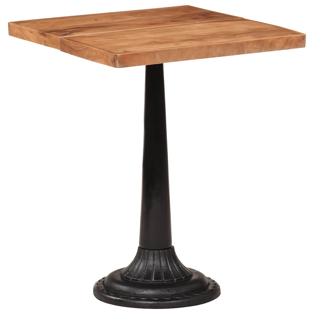 Table de bistro 60x60x76 cm Bois d'acacia massif - XIOS