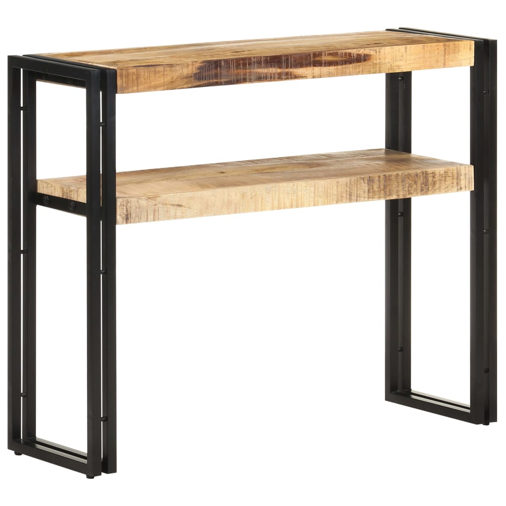 Table console 90x30x75 cm Bois de manguier brut - XIOS