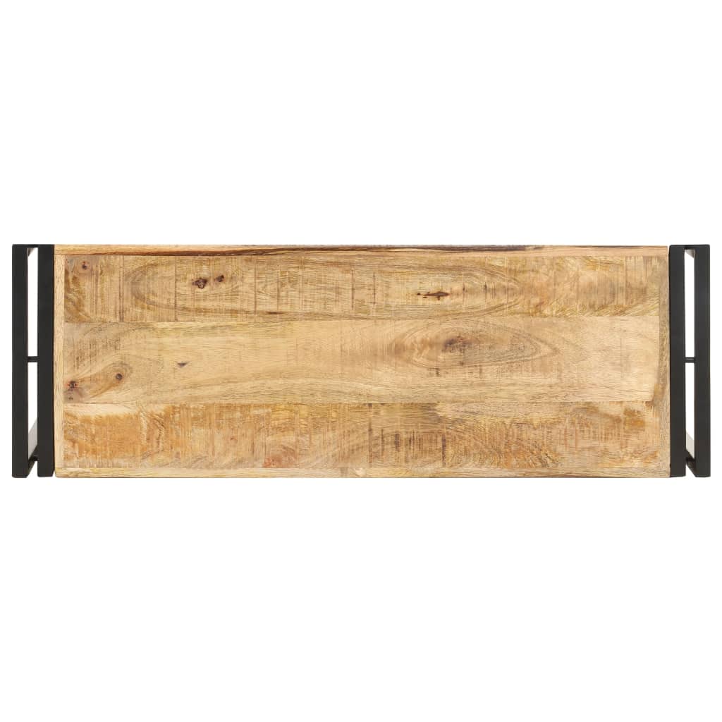 Table console 90x30x75 cm Bois de manguier brut - XIOS