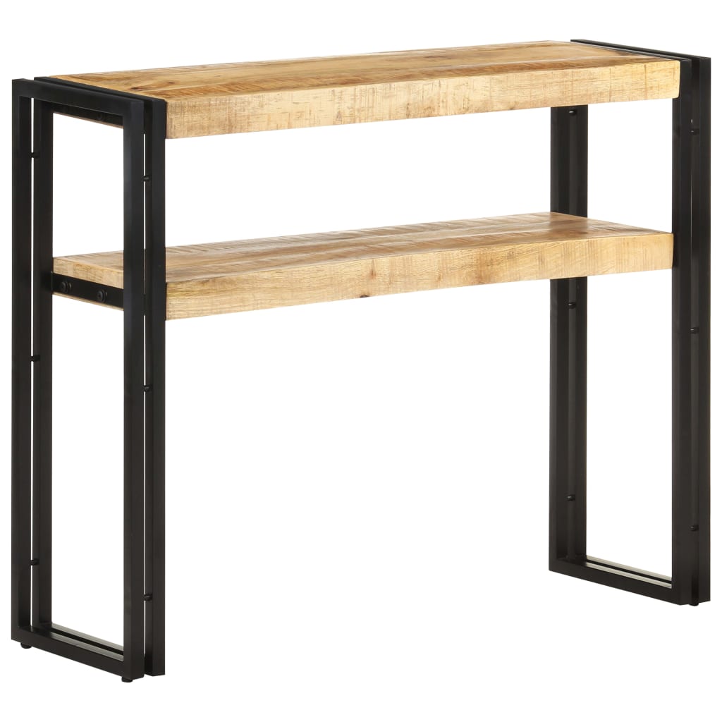 Table console 90x30x75 cm Bois de manguier brut - XIOS