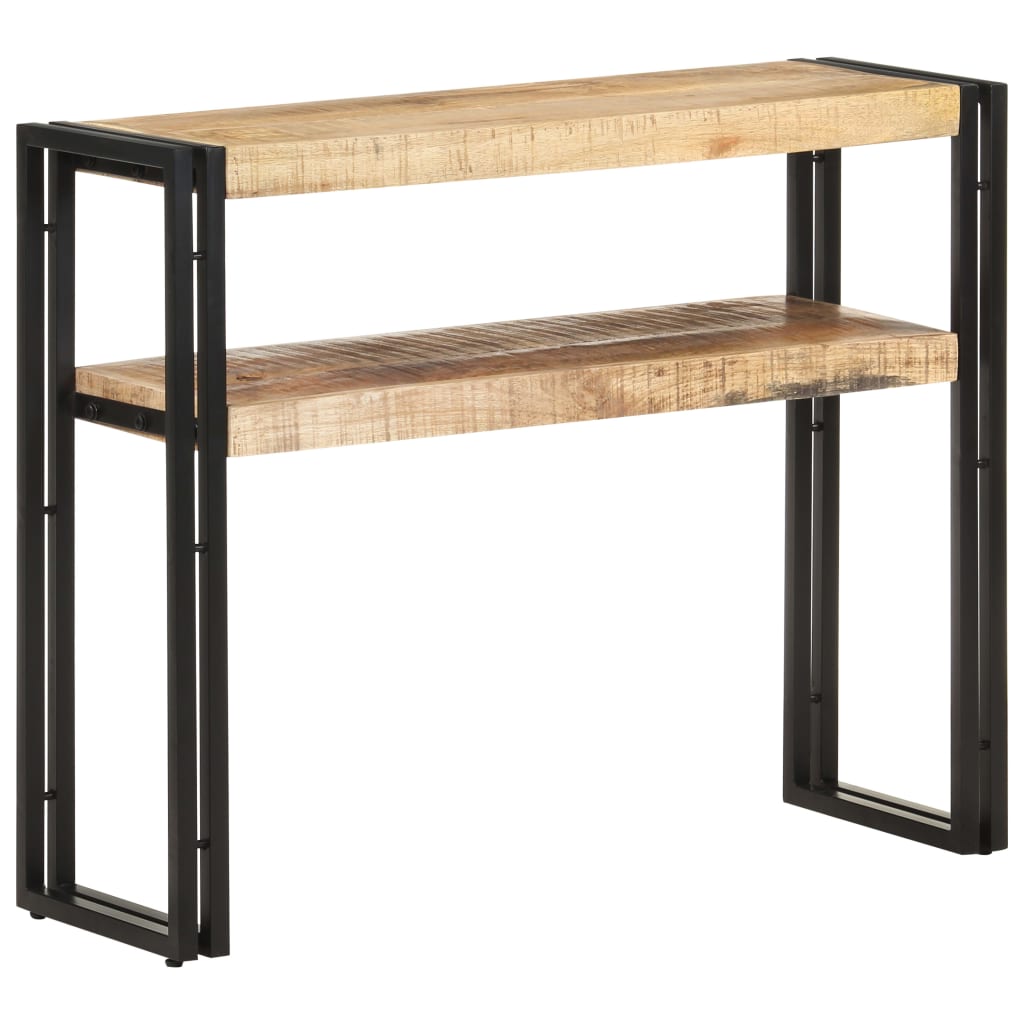 Table console 90x30x75 cm Bois de manguier brut - XIOS