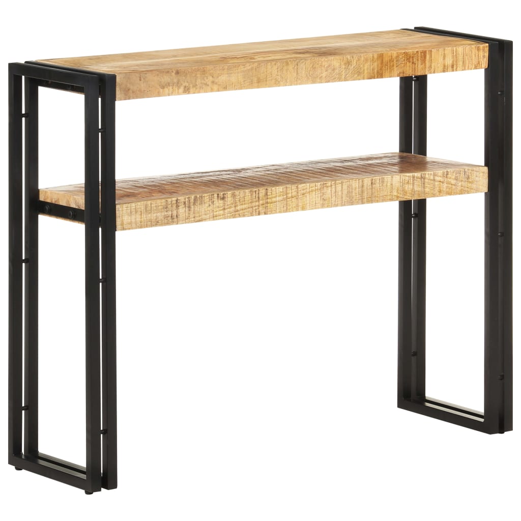 Table console 90x30x75 cm Bois de manguier brut - XIOS