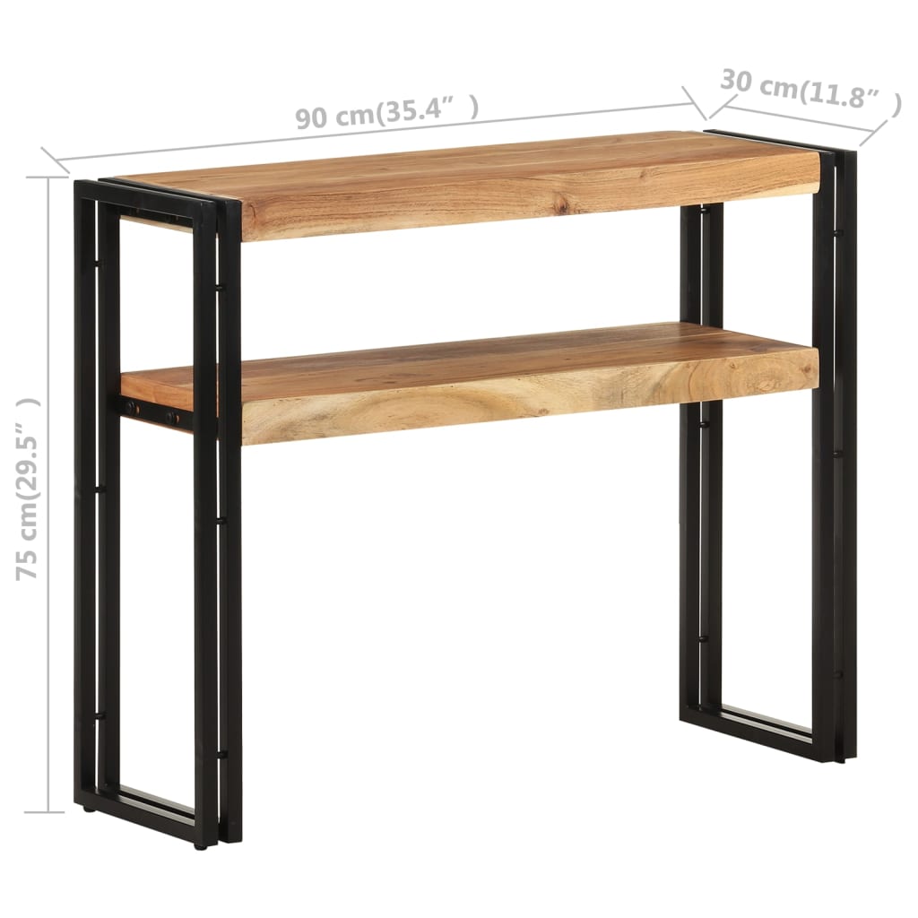 Table console 90x30x75 cm Bois d'acacia massif - XIOS