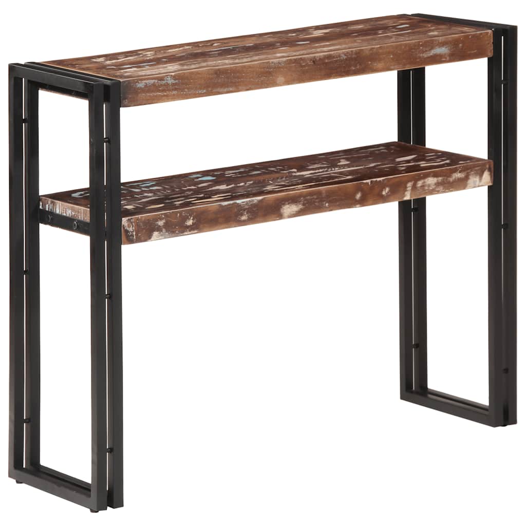 Table console 90x30x75 cm Bois de récupération massif - XIOS