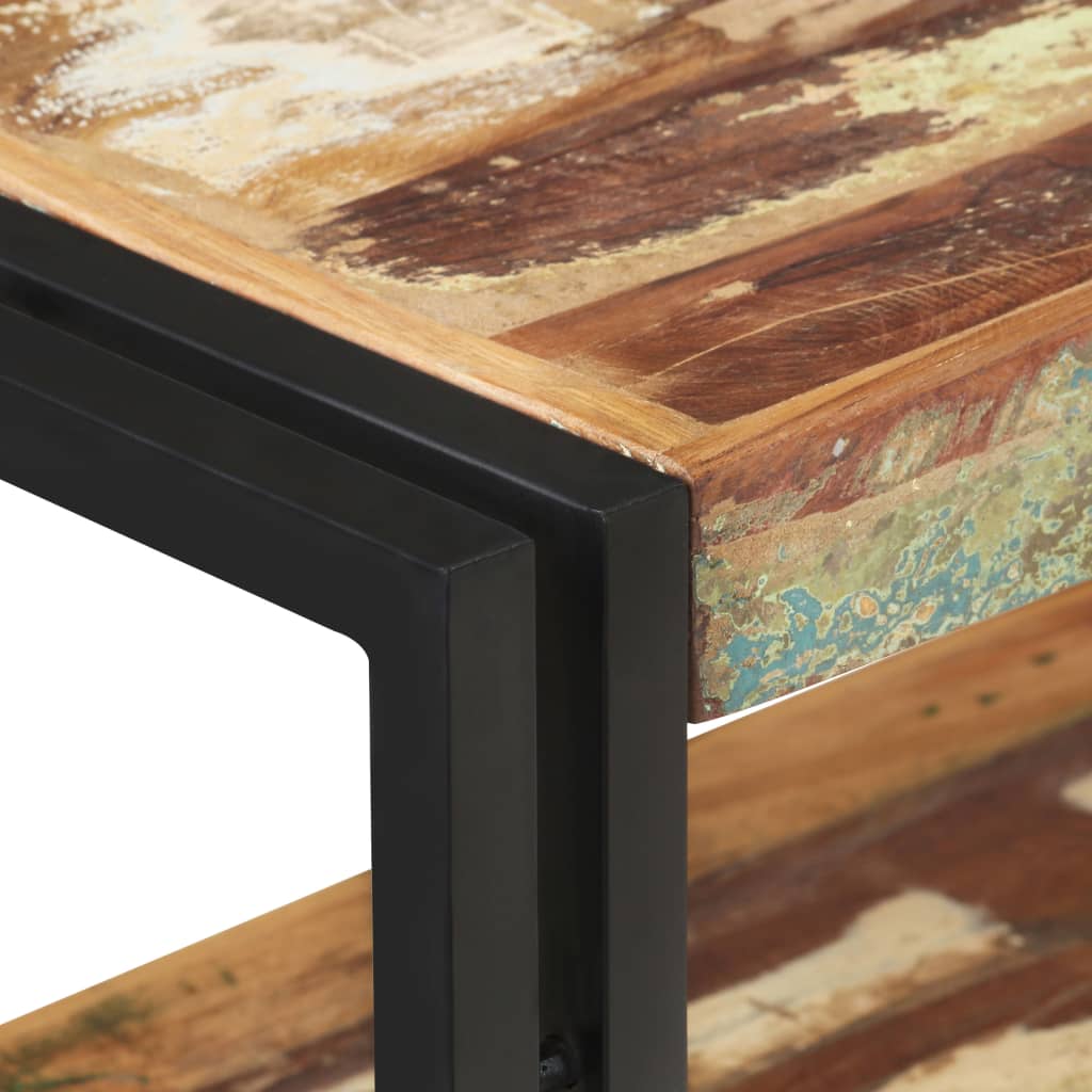 Table console 90x30x75 cm Bois de récupération massif - XIOS