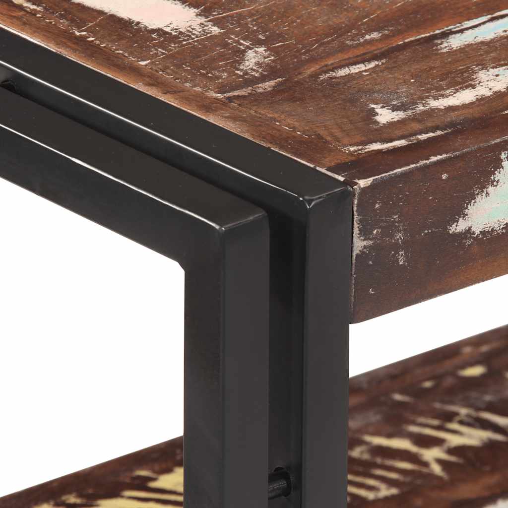 Table console 90x30x75 cm Bois de récupération massif - XIOS