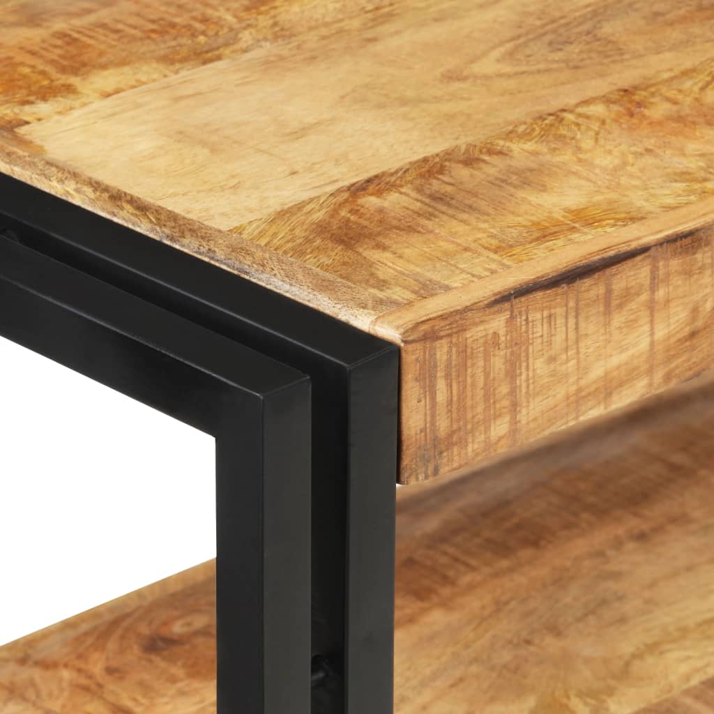 Table console 120x30x75 cm Bois de manguier brut - XIOS