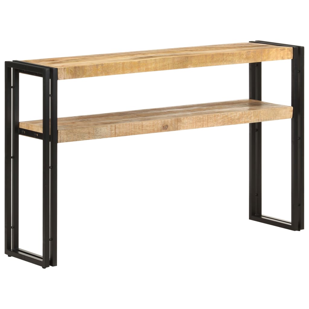 Table console 120x30x75 cm Bois de manguier brut - XIOS