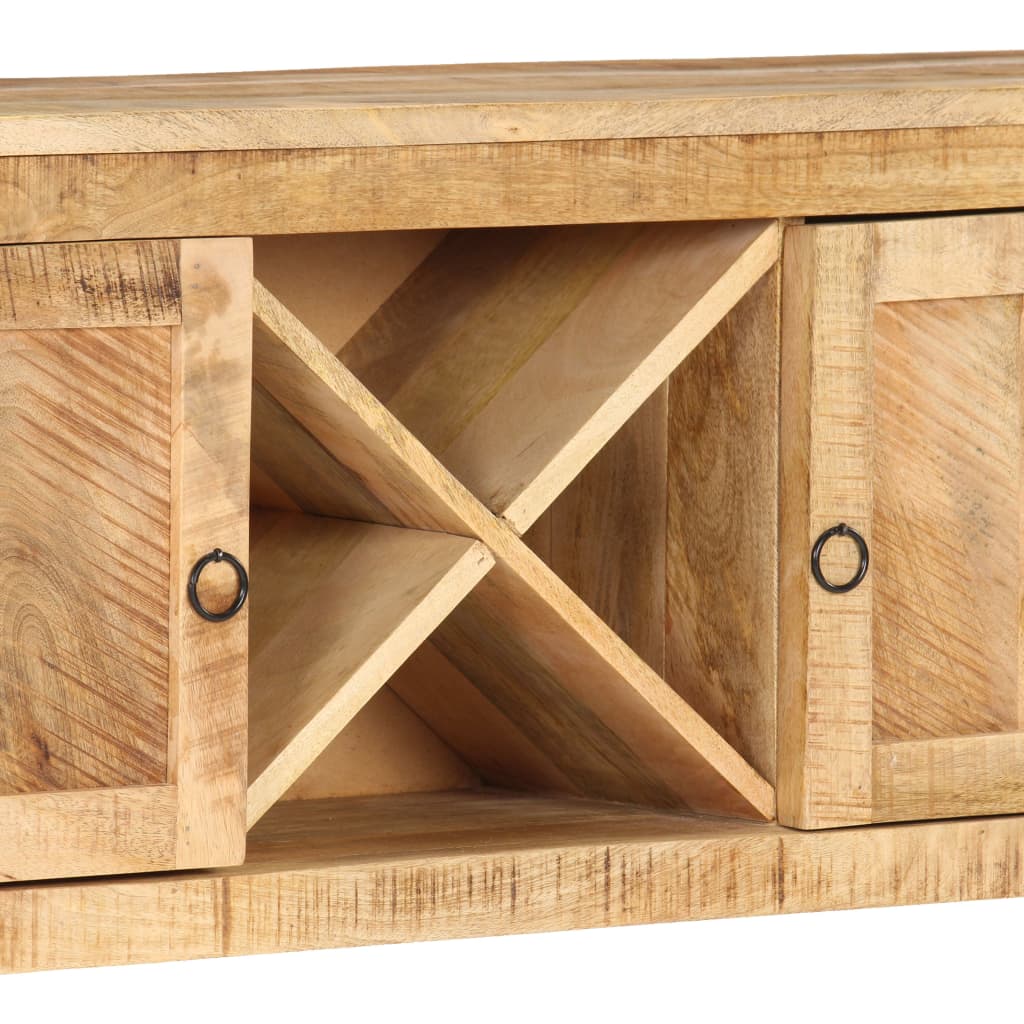 Buffet 120x30x76 cm Bois de manguier brut - XIOS