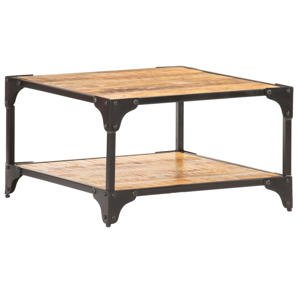 Table basse 60x60x35 cm Bois de manguier massif - XIOS
