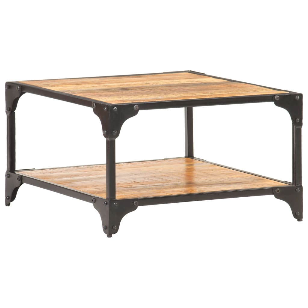 Table basse 60x60x35 cm Bois de manguier massif - XIOS
