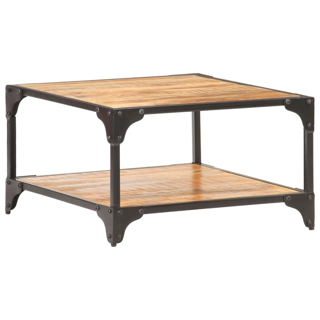 Table basse 60x60x35 cm Bois de manguier massif - XIOS