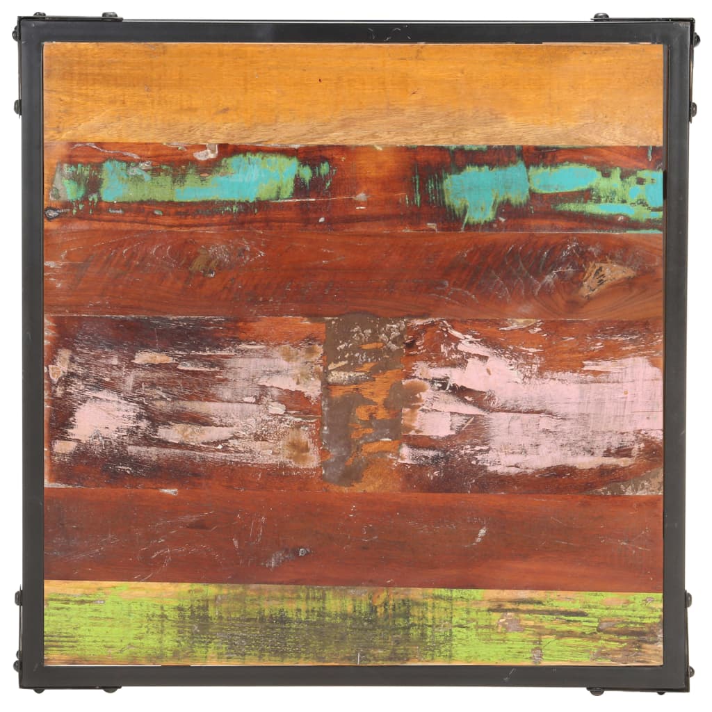 Table basse 60x60x35 cm Bois de récupération massif - XIOS