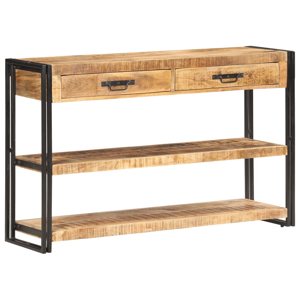 Buffet 120x30x75 cm Bois de manguier massif brut - XIOS