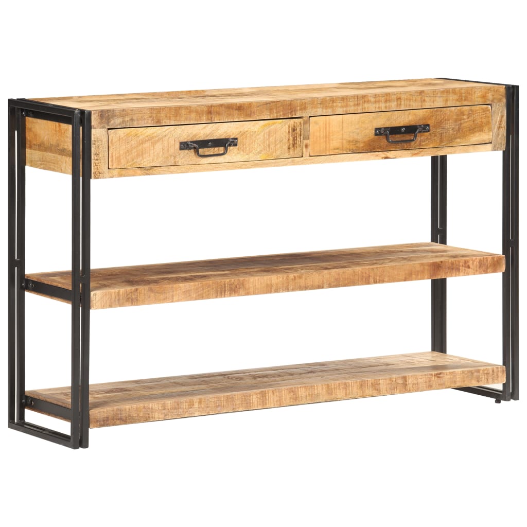Buffet 120x30x75 cm Bois de manguier massif brut - XIOS