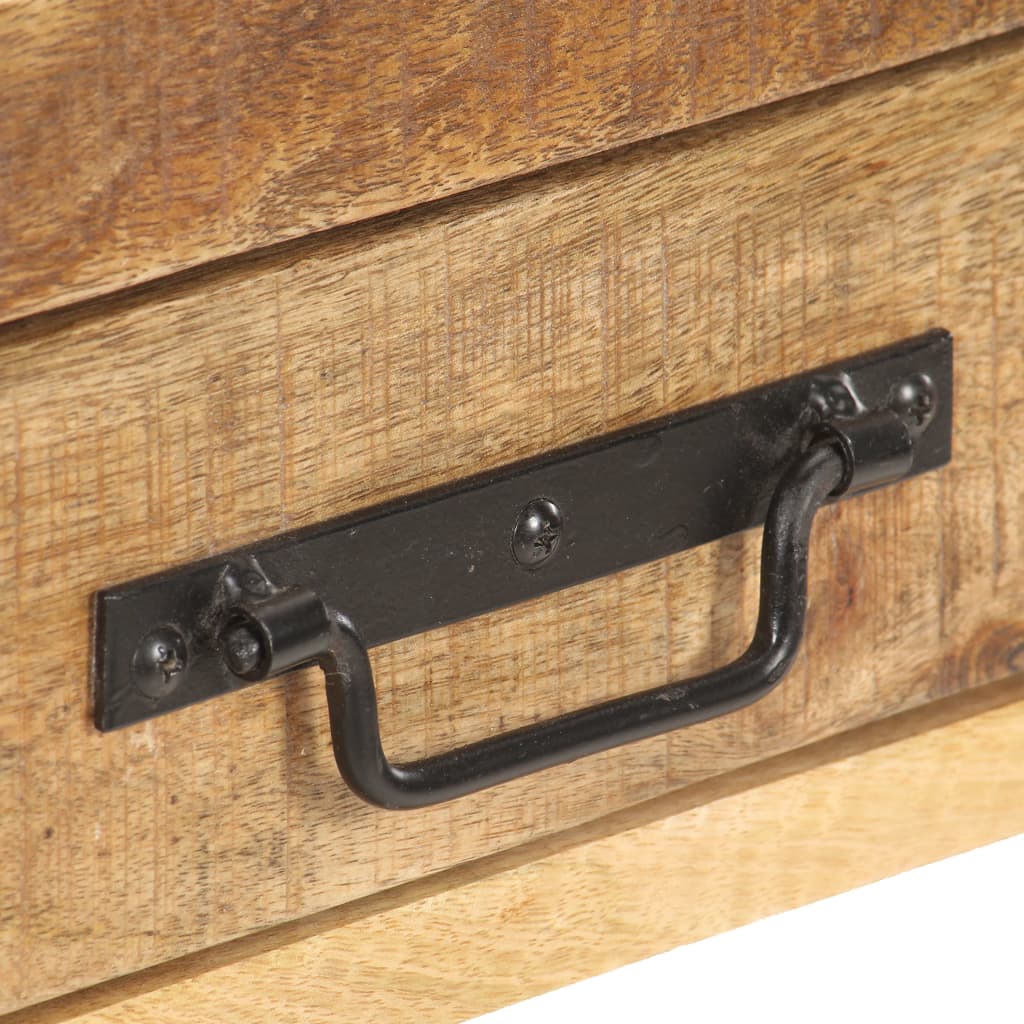 Buffet 120x30x75 cm Bois de manguier massif brut - XIOS