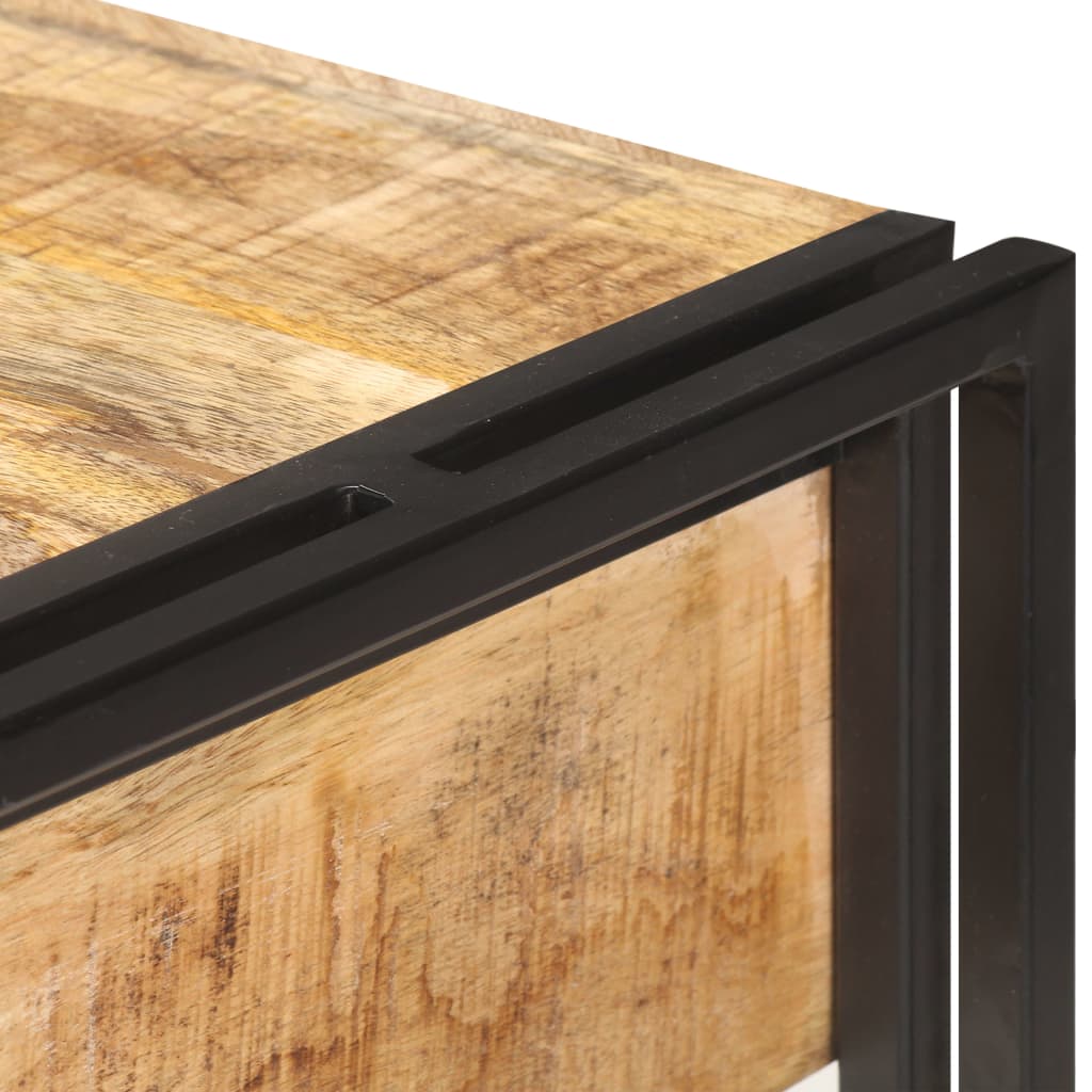 Buffet 120x30x75 cm Bois de manguier massif brut - XIOS