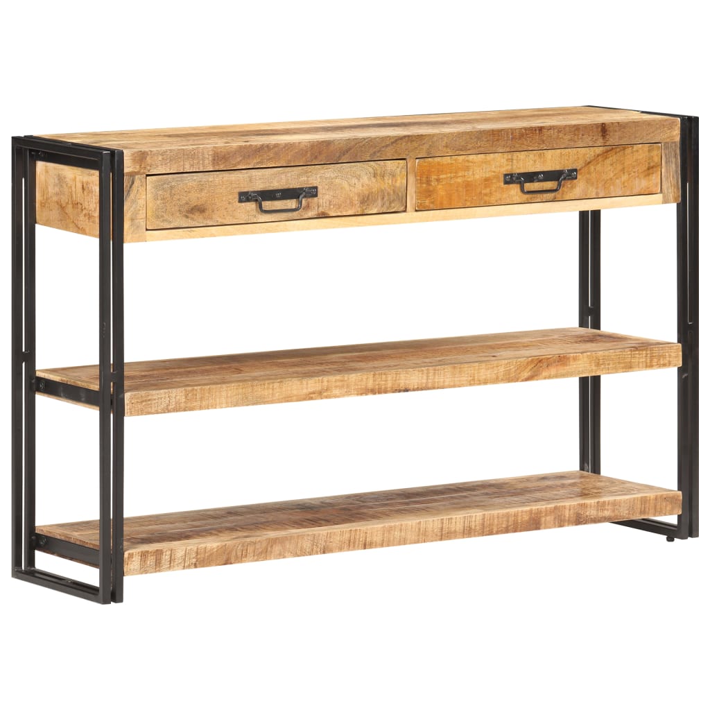 Buffet 120x30x75 cm Bois de manguier massif brut - XIOS