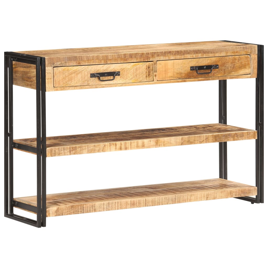 Buffet 120x30x75 cm Bois de manguier massif brut - XIOS