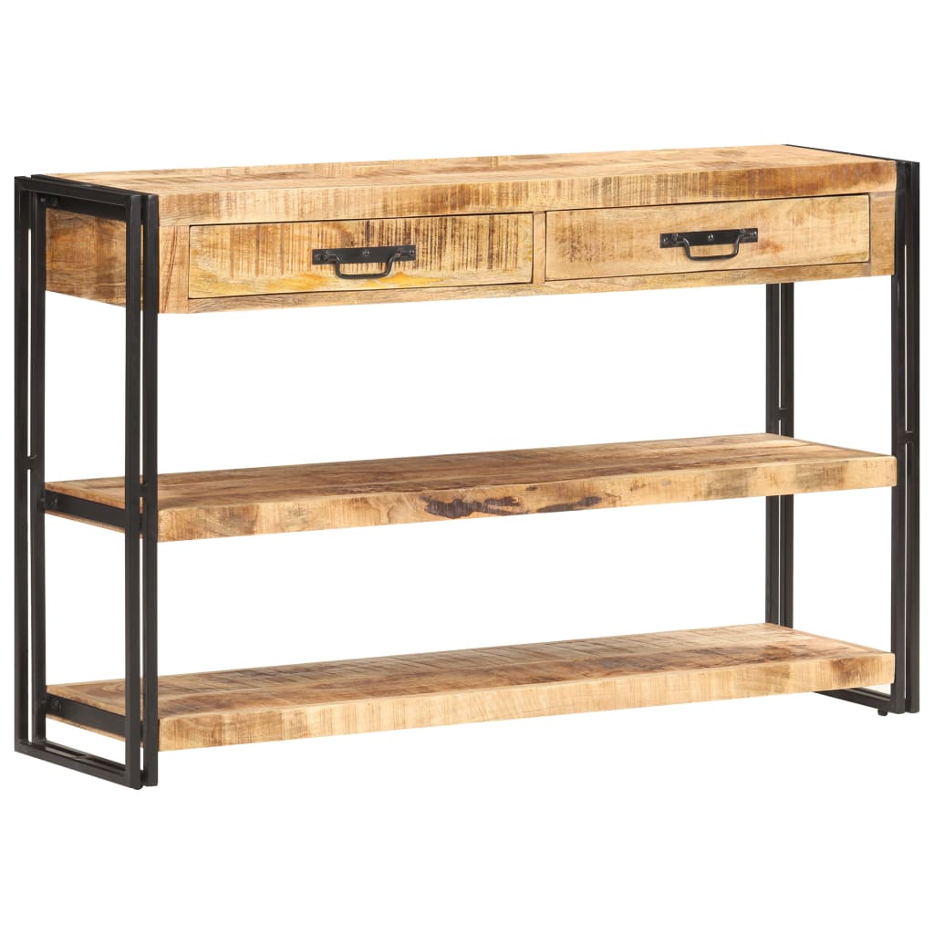Buffet 120x30x75 cm Bois de manguier massif brut - XIOS