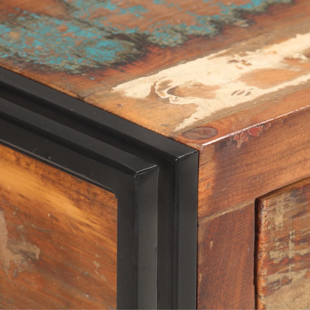 Buffet 120x30x75 cm Bois de récupération solide - XIOS