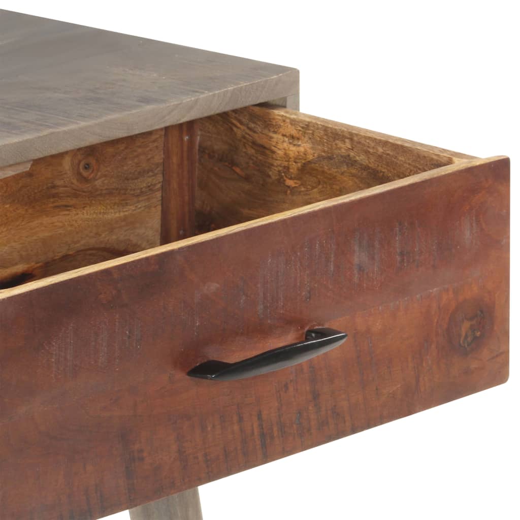 Table console Gris 110x35x75 cm Bois de manguier massif brut - XIOS