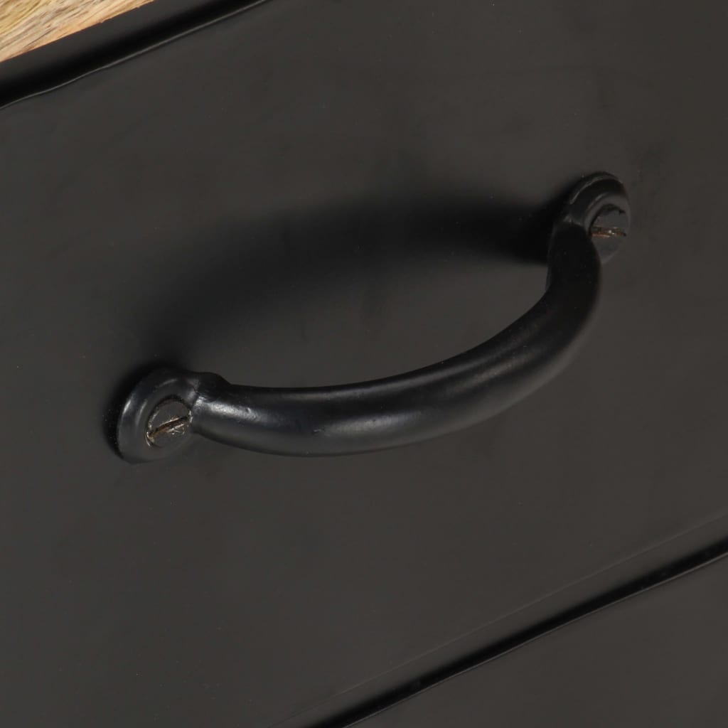 Meuble TV 90x30x41 cm Bois de manguier brut - XIOS