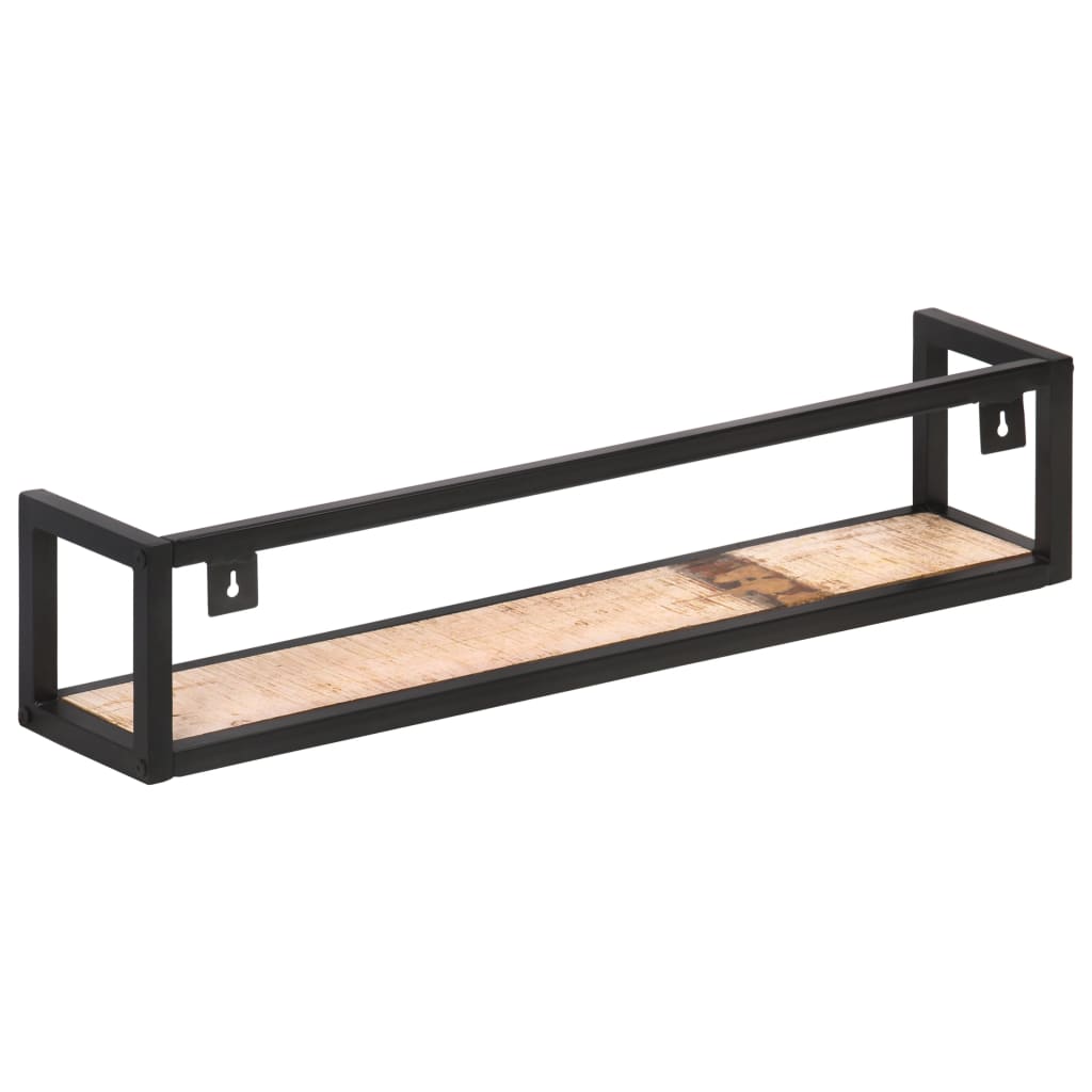 Étagères murales 2 pcs 80 cm Bois de récupération massif - XIOS