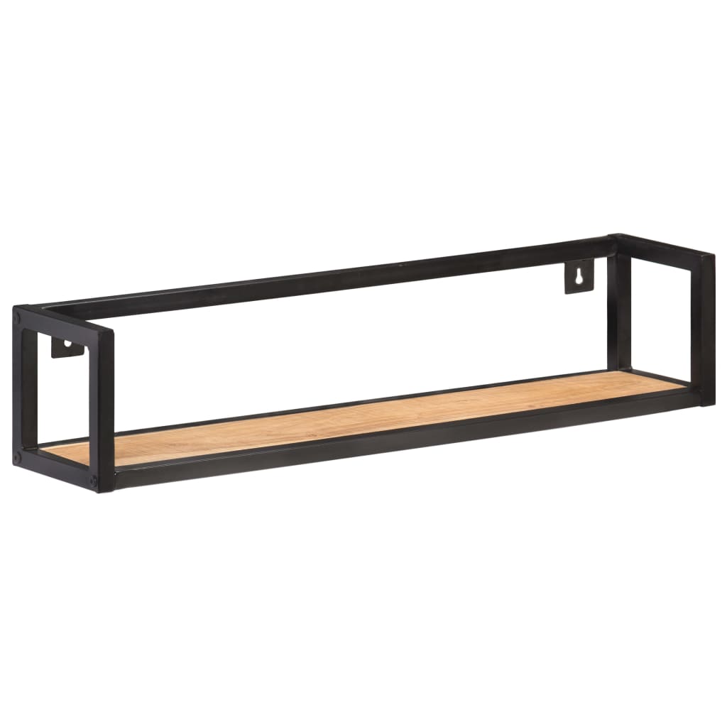 Étagères murales 2 pcs 80 cm Bois d'acacia massif - XIOS