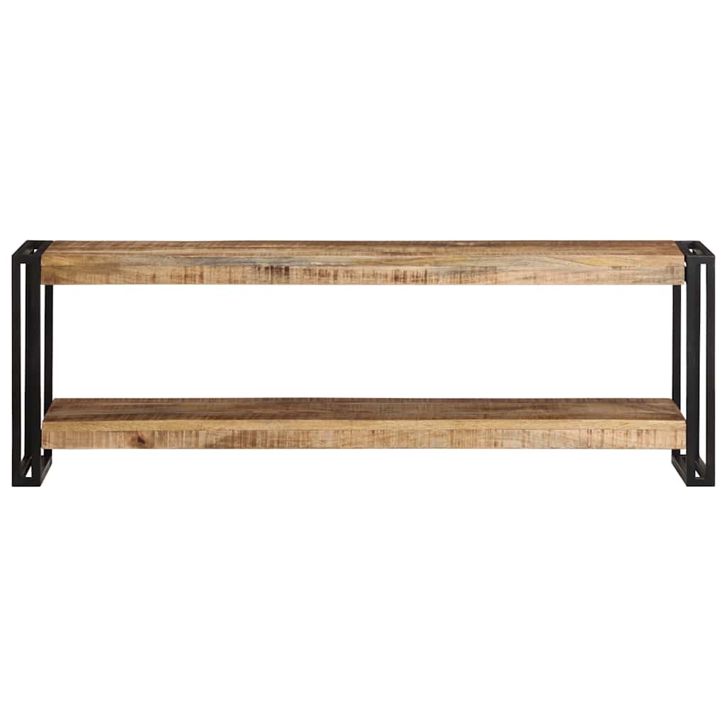 Meuble TV 120x30x40 cm Bois de manguier brut - XIOS