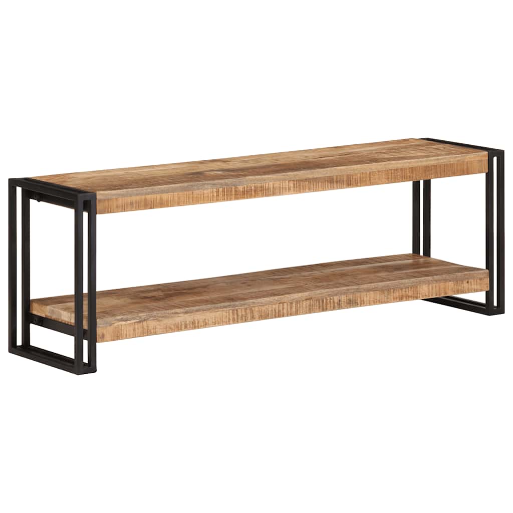 Meuble TV 120x30x40 cm Bois de manguier brut - XIOS