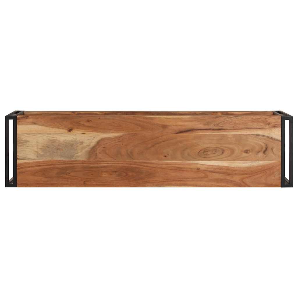 Meuble TV 120x30x40 cm Bois d'acacia massif - XIOS