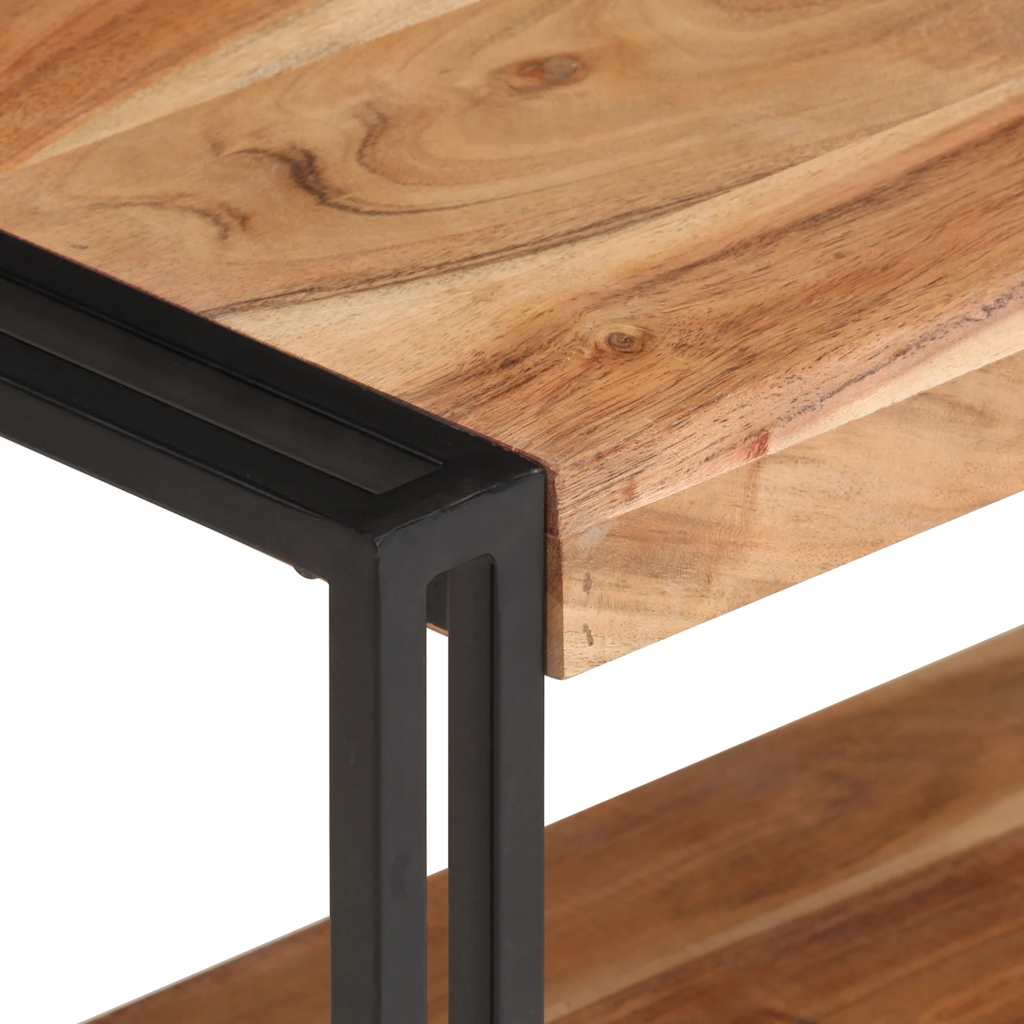 Meuble TV 120x30x40 cm Bois d'acacia massif - XIOS