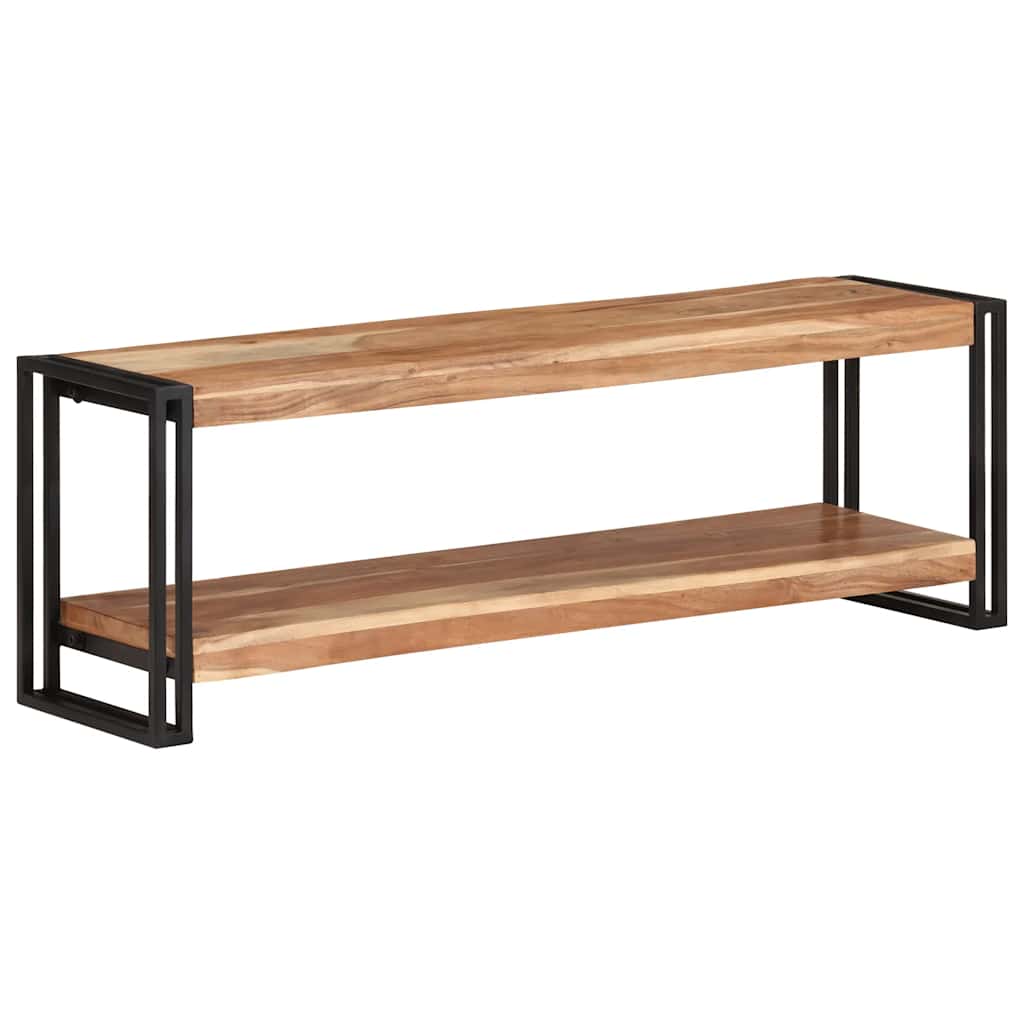 Meuble TV 120x30x40 cm Bois d'acacia massif - XIOS