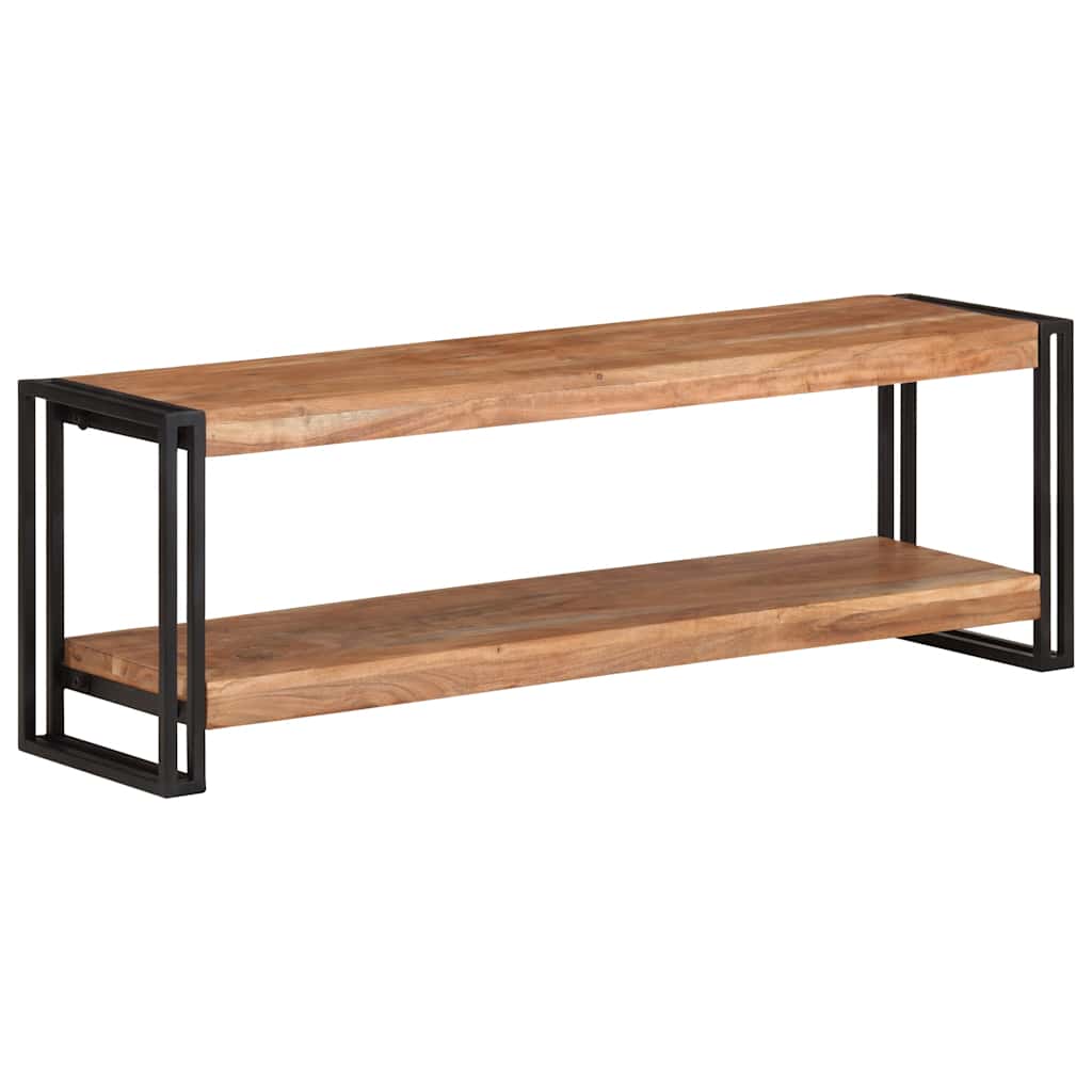 Meuble TV 120x30x40 cm Bois d'acacia massif - XIOS