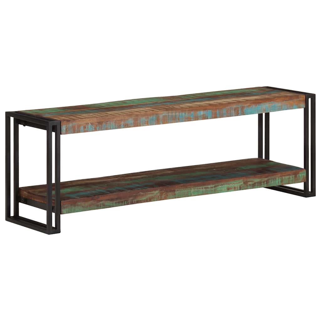 Meuble TV 120x30x40 cm Bois de récupération massif - XIOS