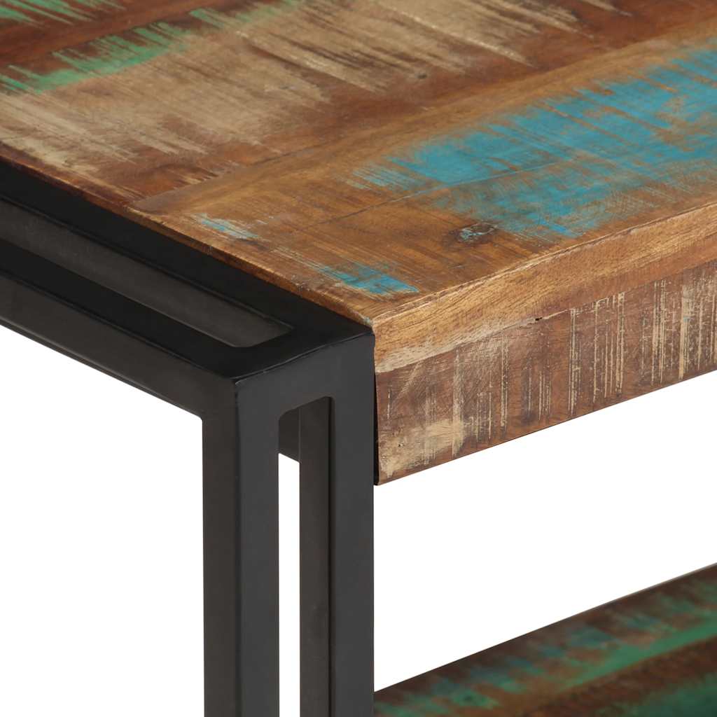 Meuble TV 120x30x40 cm Bois de récupération massif - XIOS