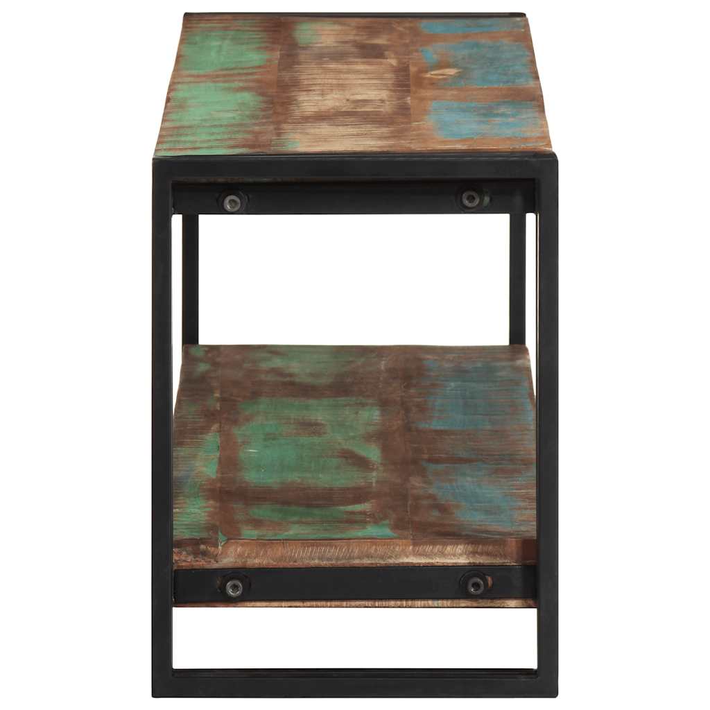 Meuble TV 120x30x40 cm Bois de récupération massif - XIOS