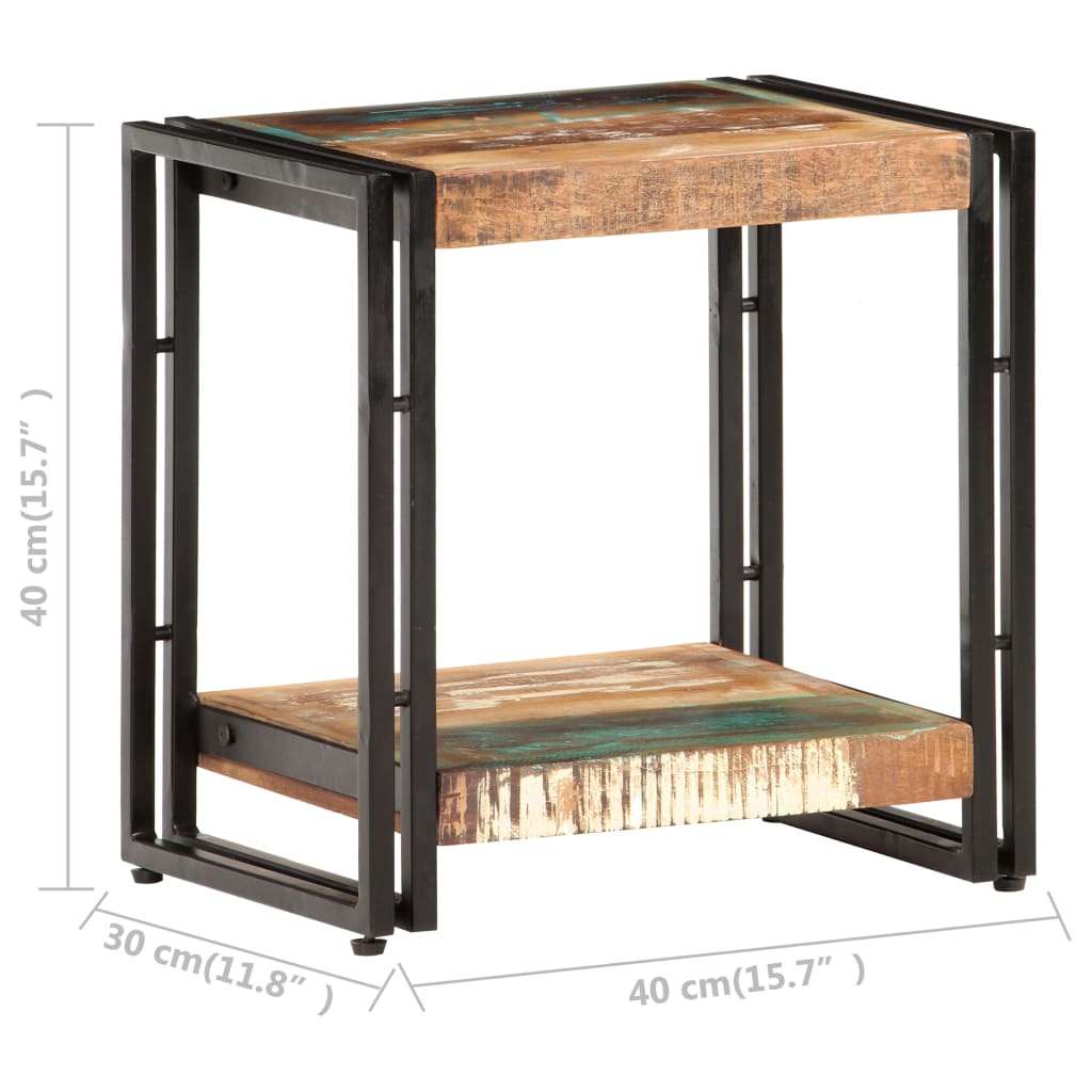 Table d'appoint 40x30x40 cm Bois de récupération massif - XIOS