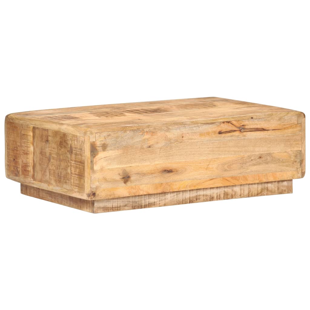 Table basse 90x60x29 cm Bois de manguier brut - XIOS
