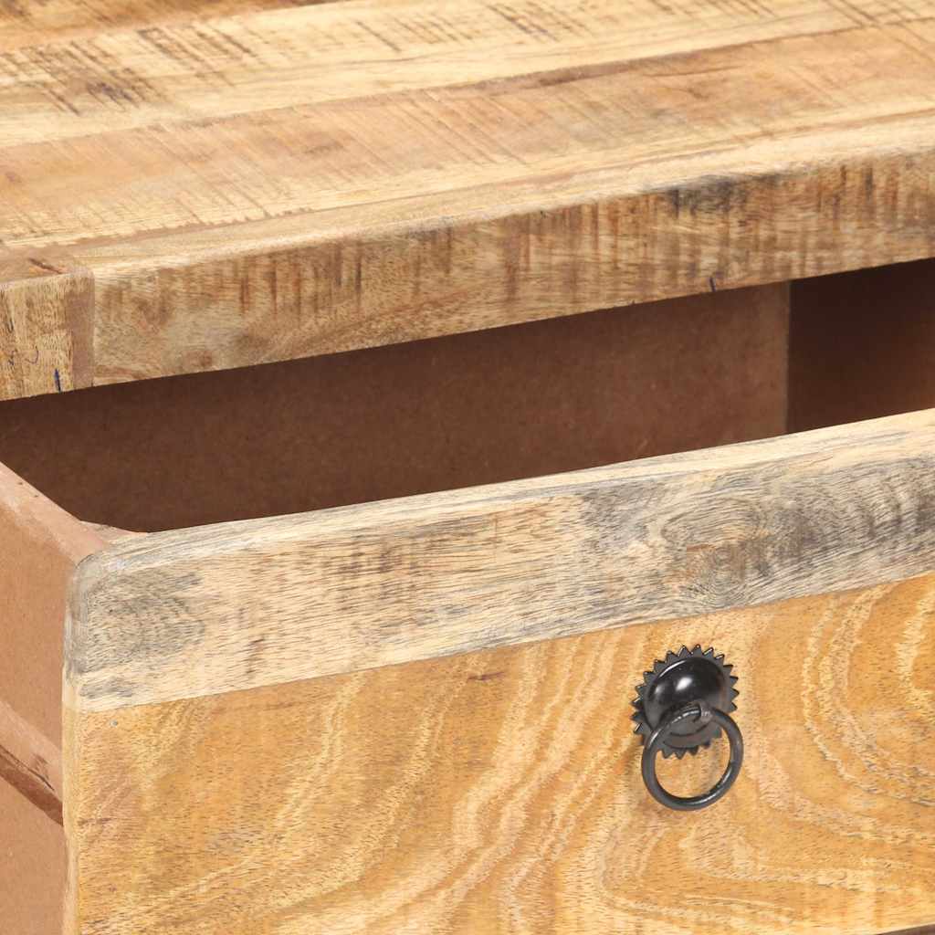 Table basse 90x60x29 cm Bois de manguier brut