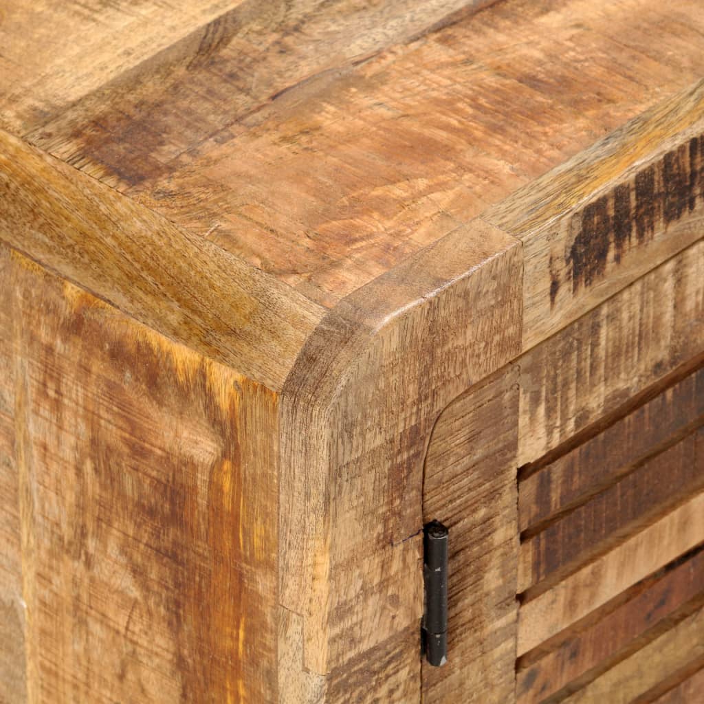 Meuble TV 120x30x40 cm Bois de manguier brut - XIOS