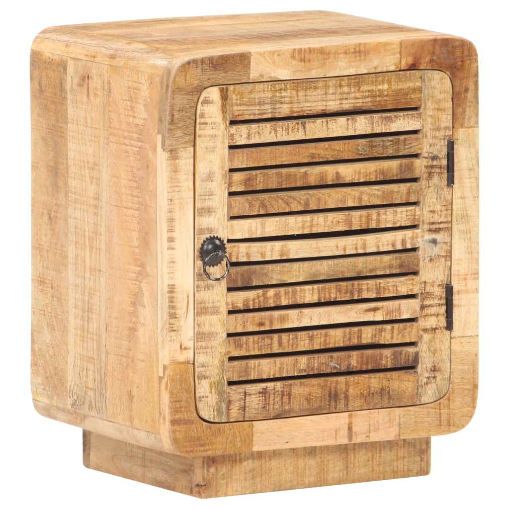 Table de chevet 40x30x50 cm Bois de manguier brut - XIOS