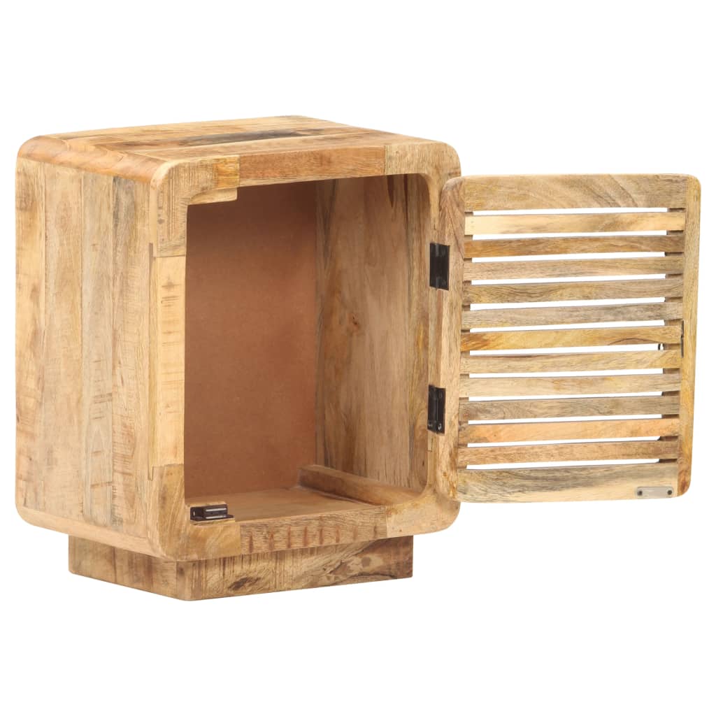 Table de chevet 40x30x50 cm Bois de manguier brut - XIOS