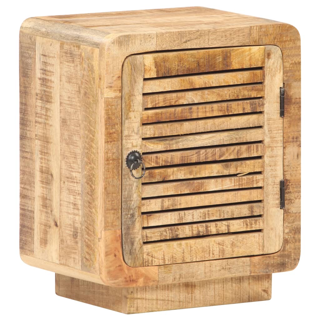 Table de chevet 40x30x50 cm Bois de manguier brut - XIOS