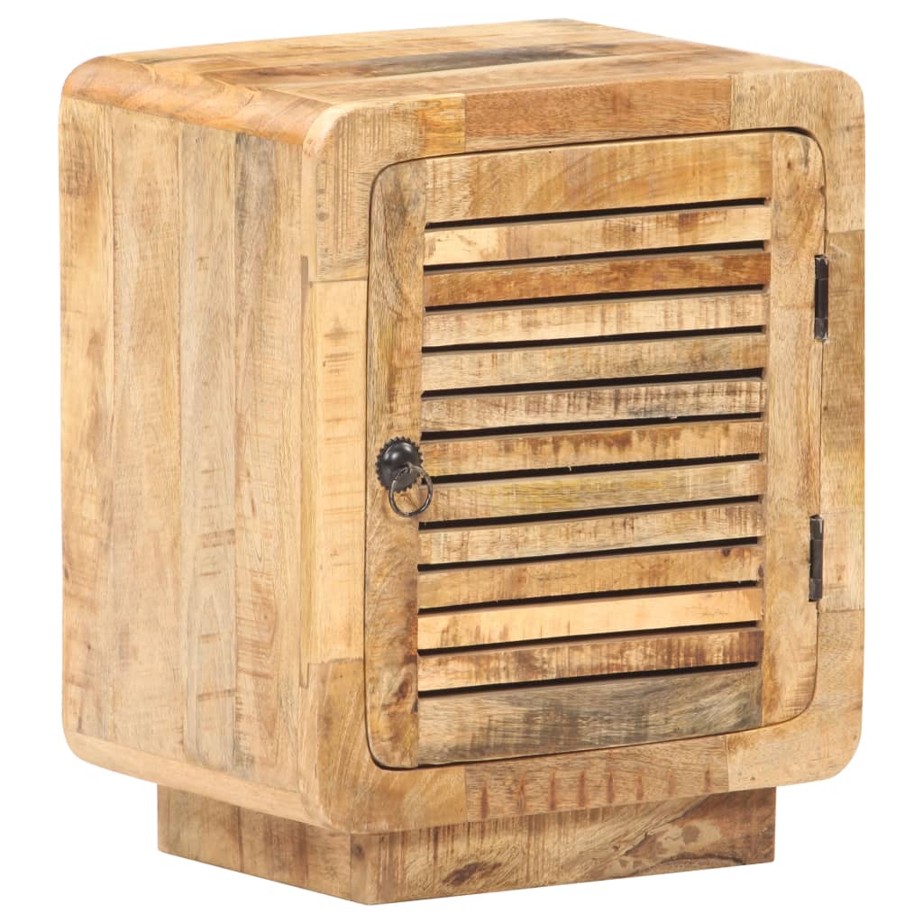 Table de chevet 40x30x50 cm Bois de manguier brut - XIOS